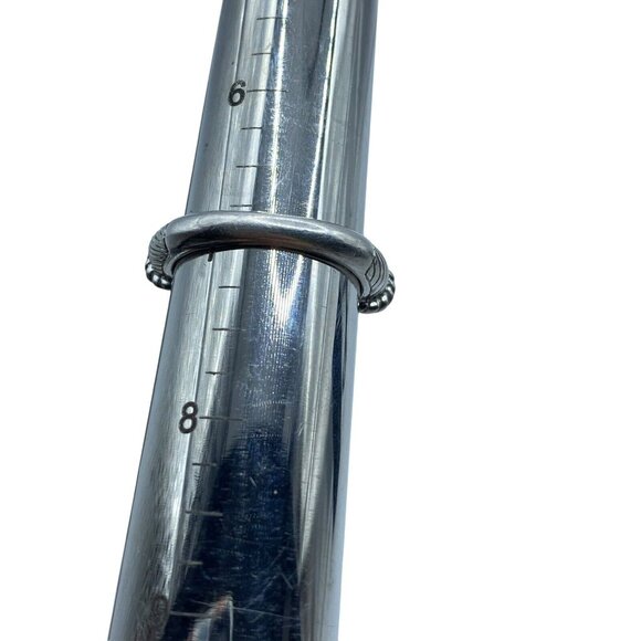 Judith Ripka Sterling Silver 925 Dangling Heart Diamonique Ring Size 7 Designer - Picture 12 of 12